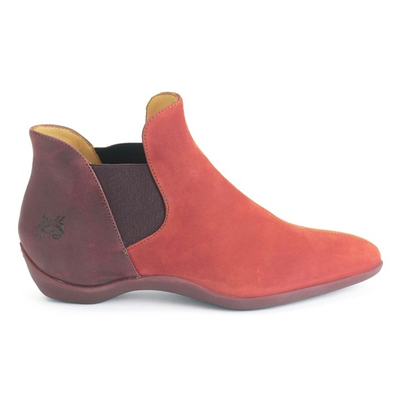 John Fluevog Shoes - John Fluevog Power Up Influence Modern Chelsea Boot 11 Red Leather
